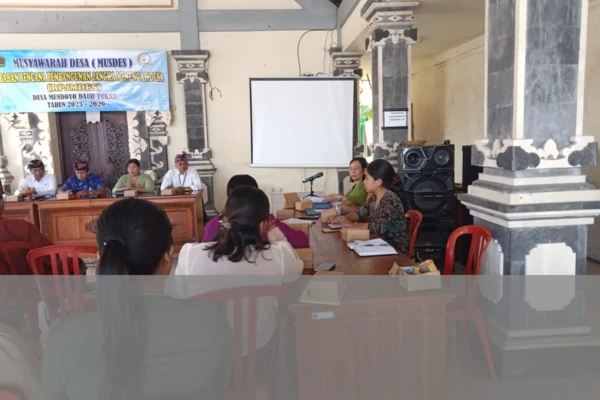 Musyawarah RKPDes Mendoyo Dauh Tukad